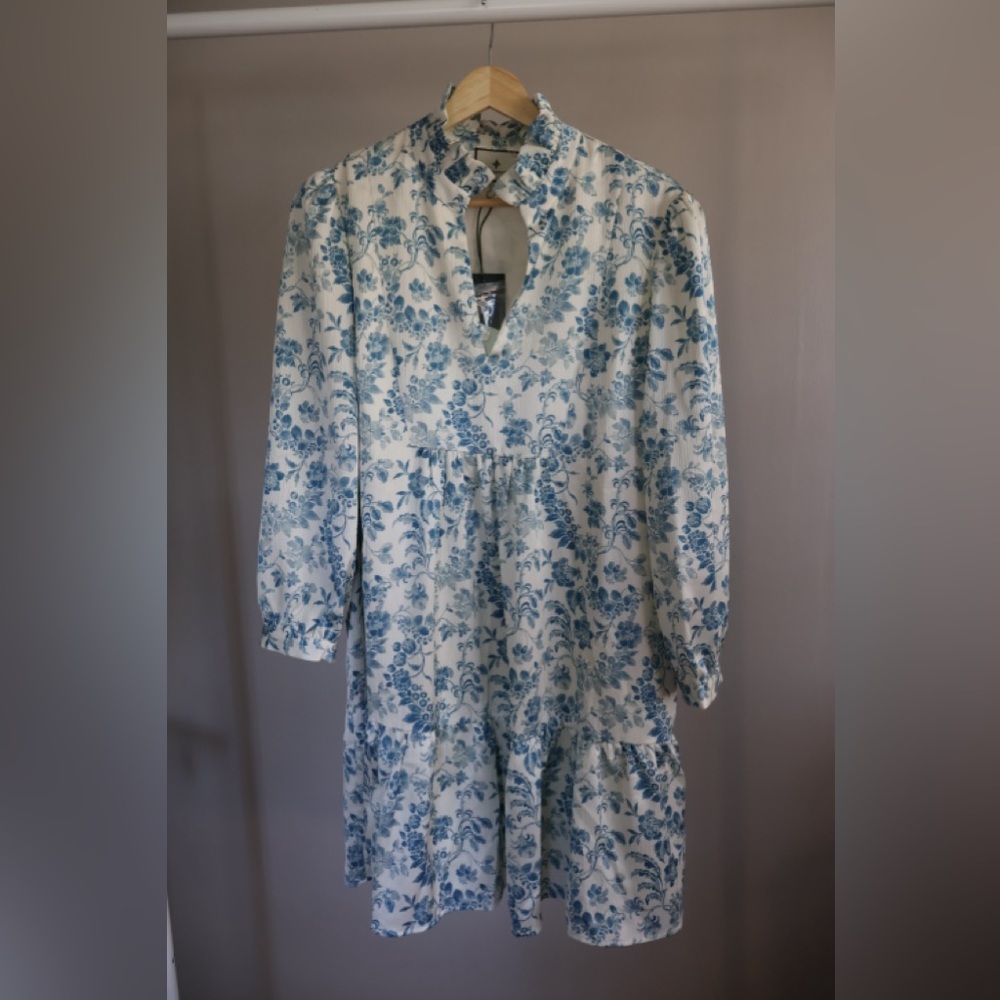 NWT Tuckernuck Blue and White Floral Sundress